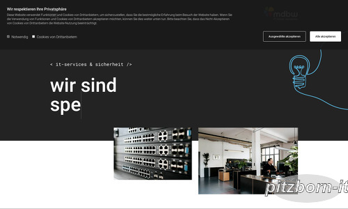 mdbw GmbH Webseite