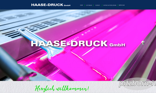 Haase-Druck GmbH Webseite
