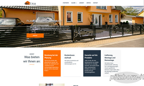 Etna Kunstschmiede Webseite